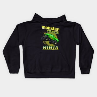 Monster Truck Jam Kids Hoodie